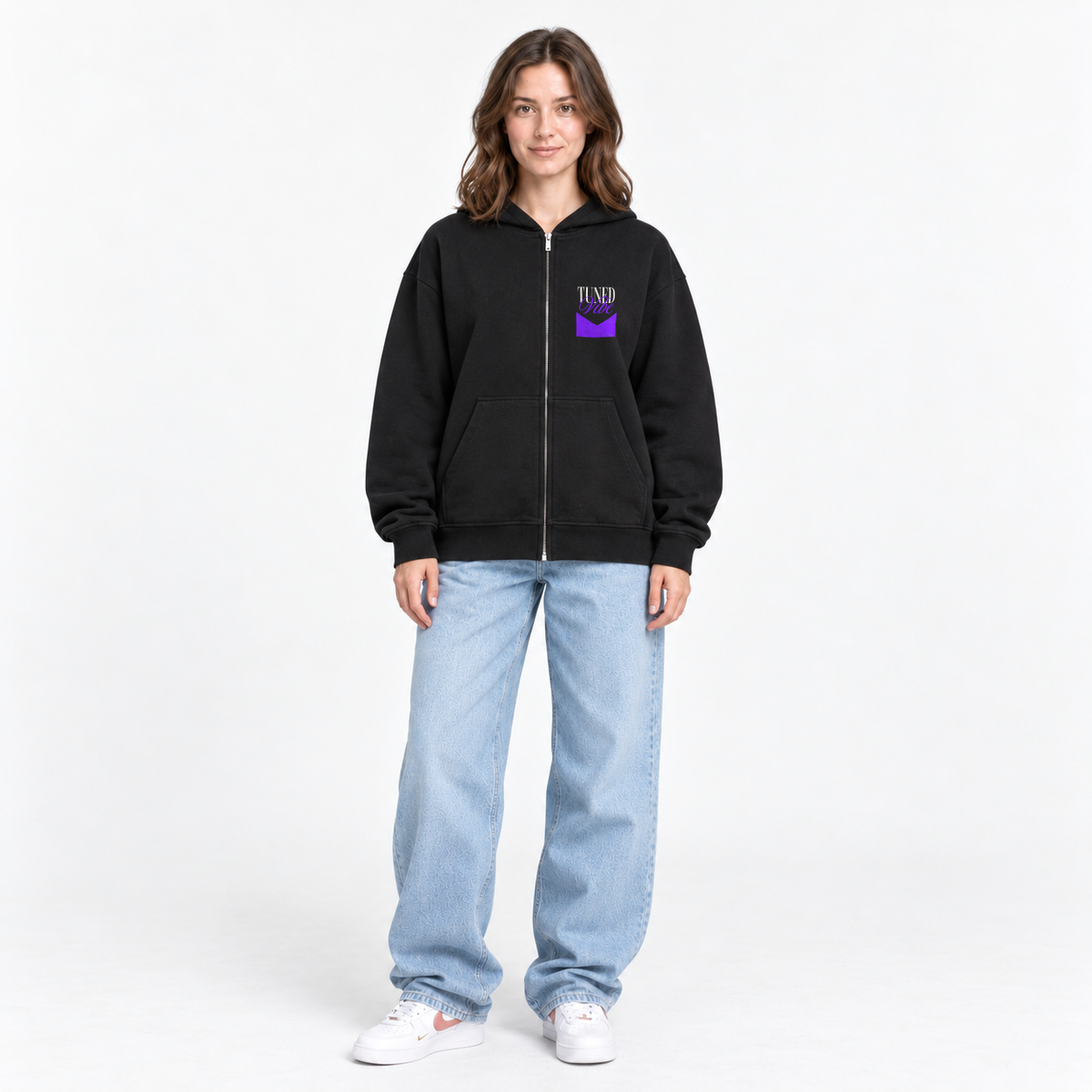 VACANCY Oversized Zipper Hoodie